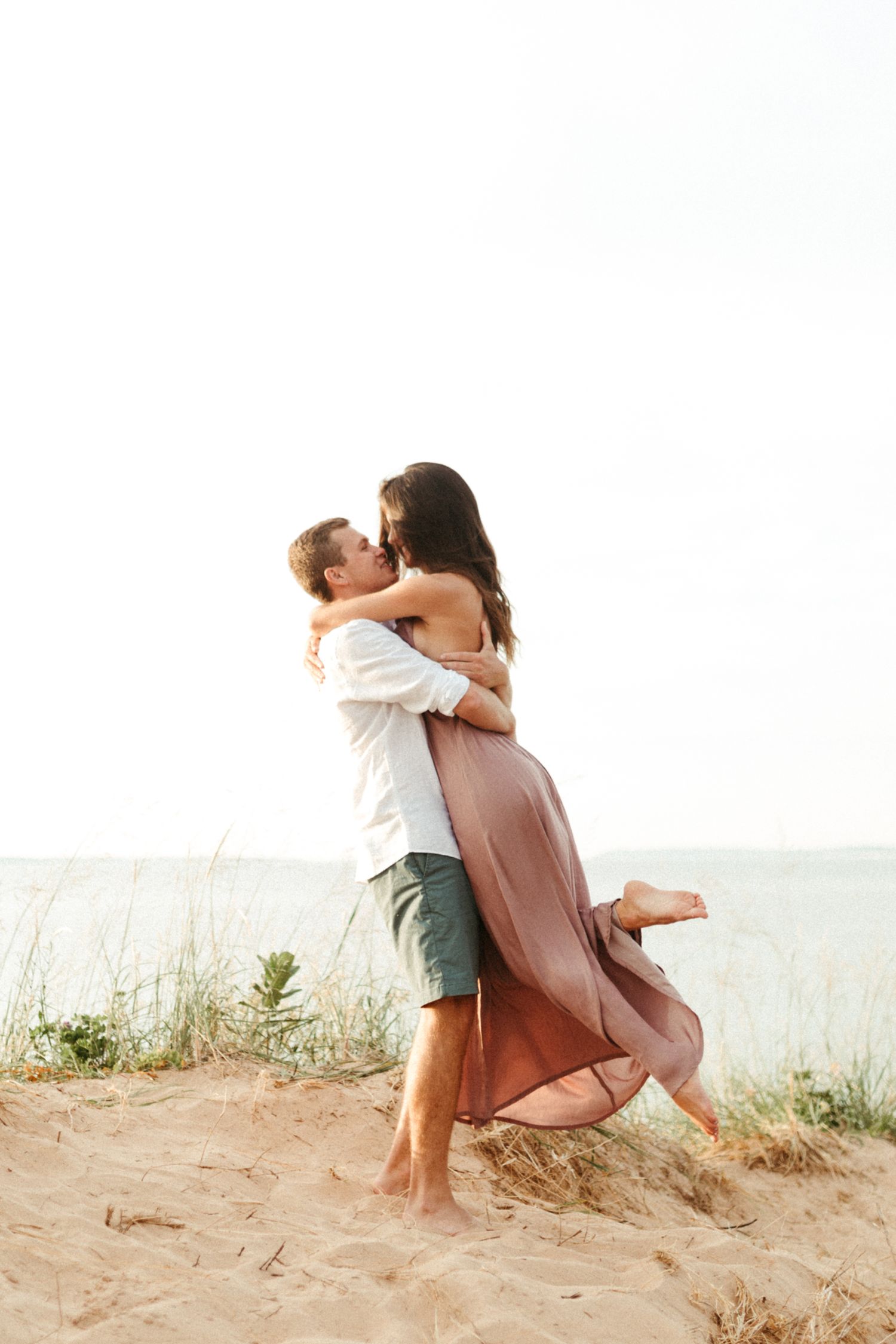 Sleeping bear dunes engagement photos, Northern Michigan wedding photographer