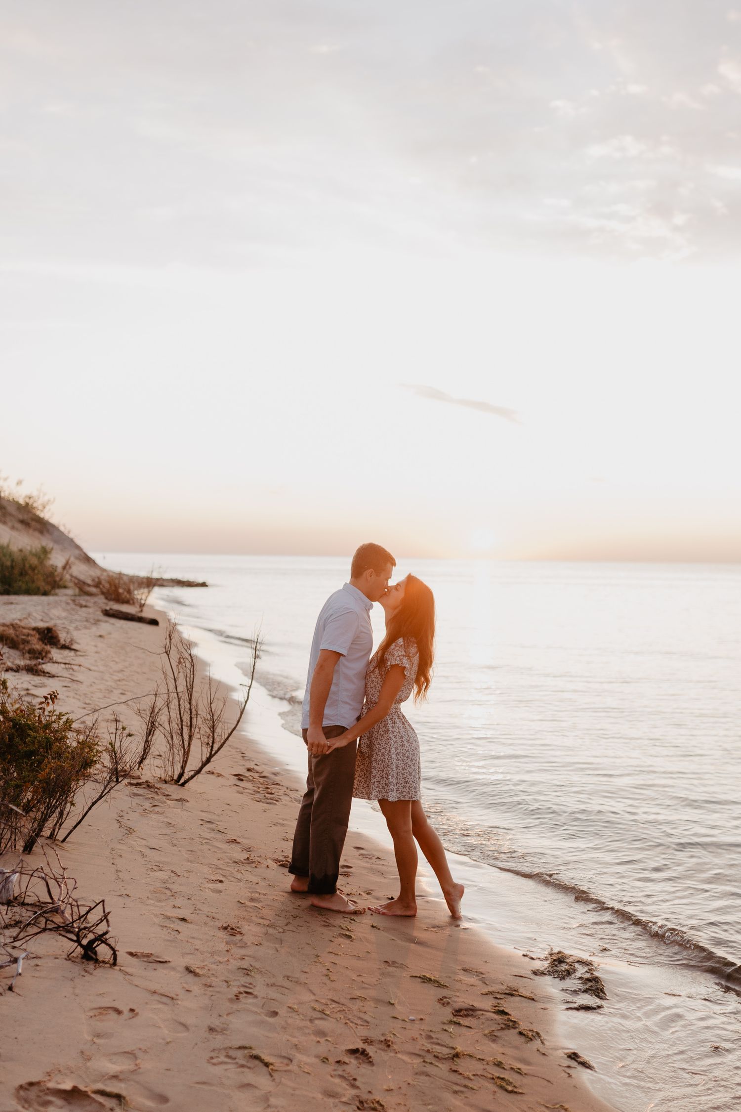 Sleeping bear dunes engagement photos, Northern Michigan wedding photographer