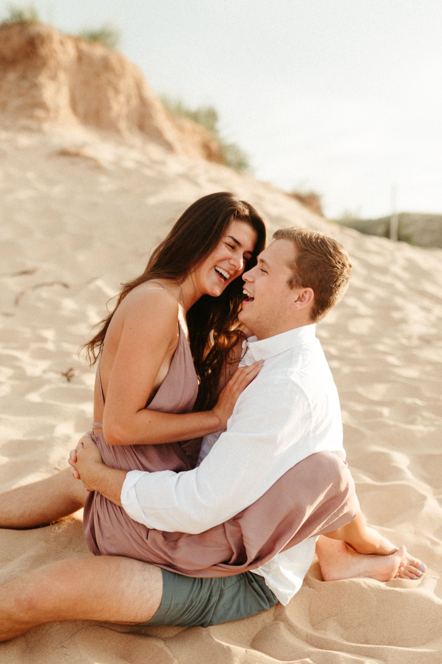 Sleeping bear dunes engagement photos, Northern Michigan wedding photographer