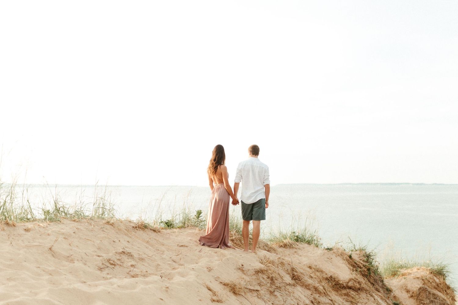 Sleeping bear dunes engagement photos, Northern Michigan wedding photographer