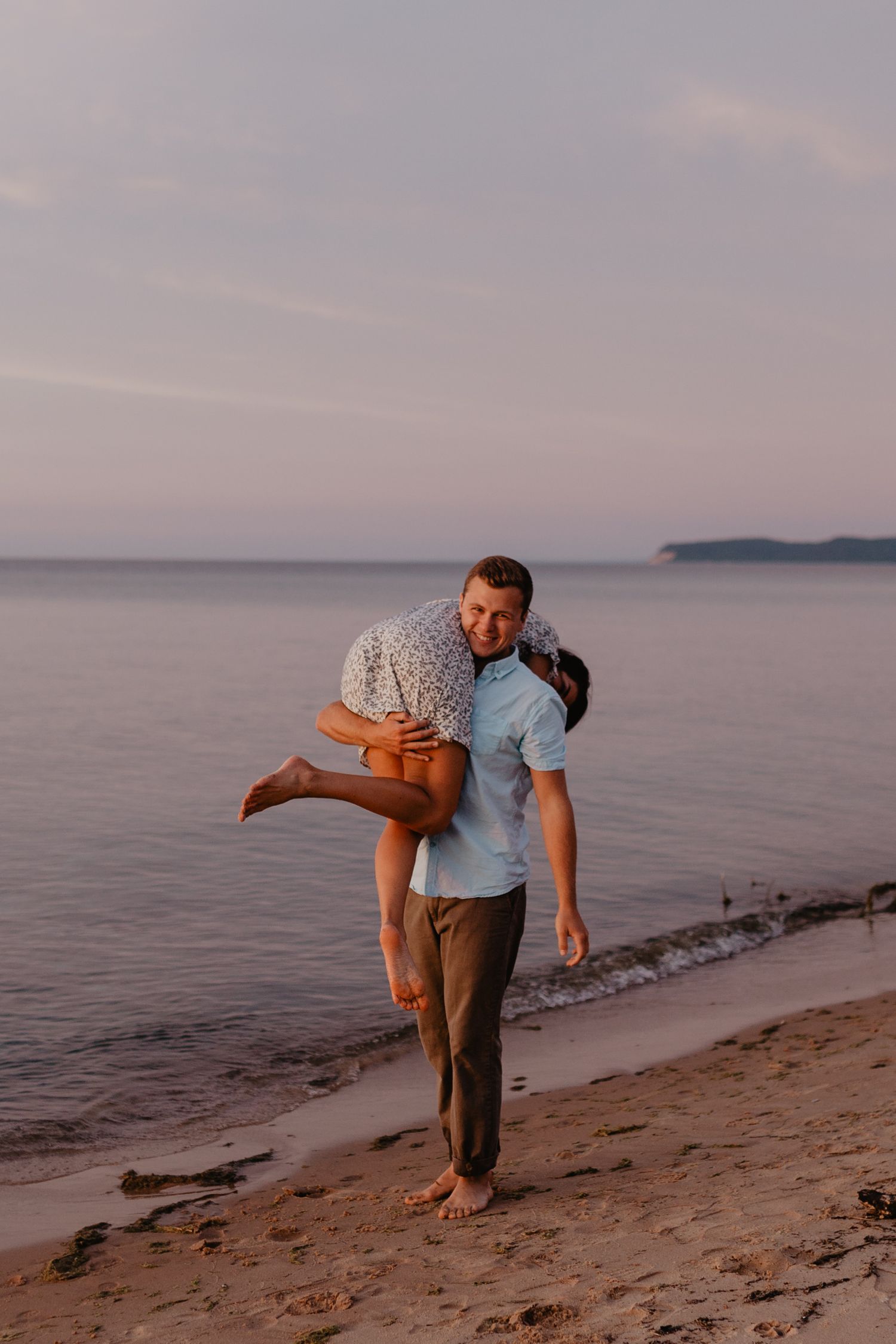 Sleeping bear dunes engagement photos, Northern Michigan wedding photographer