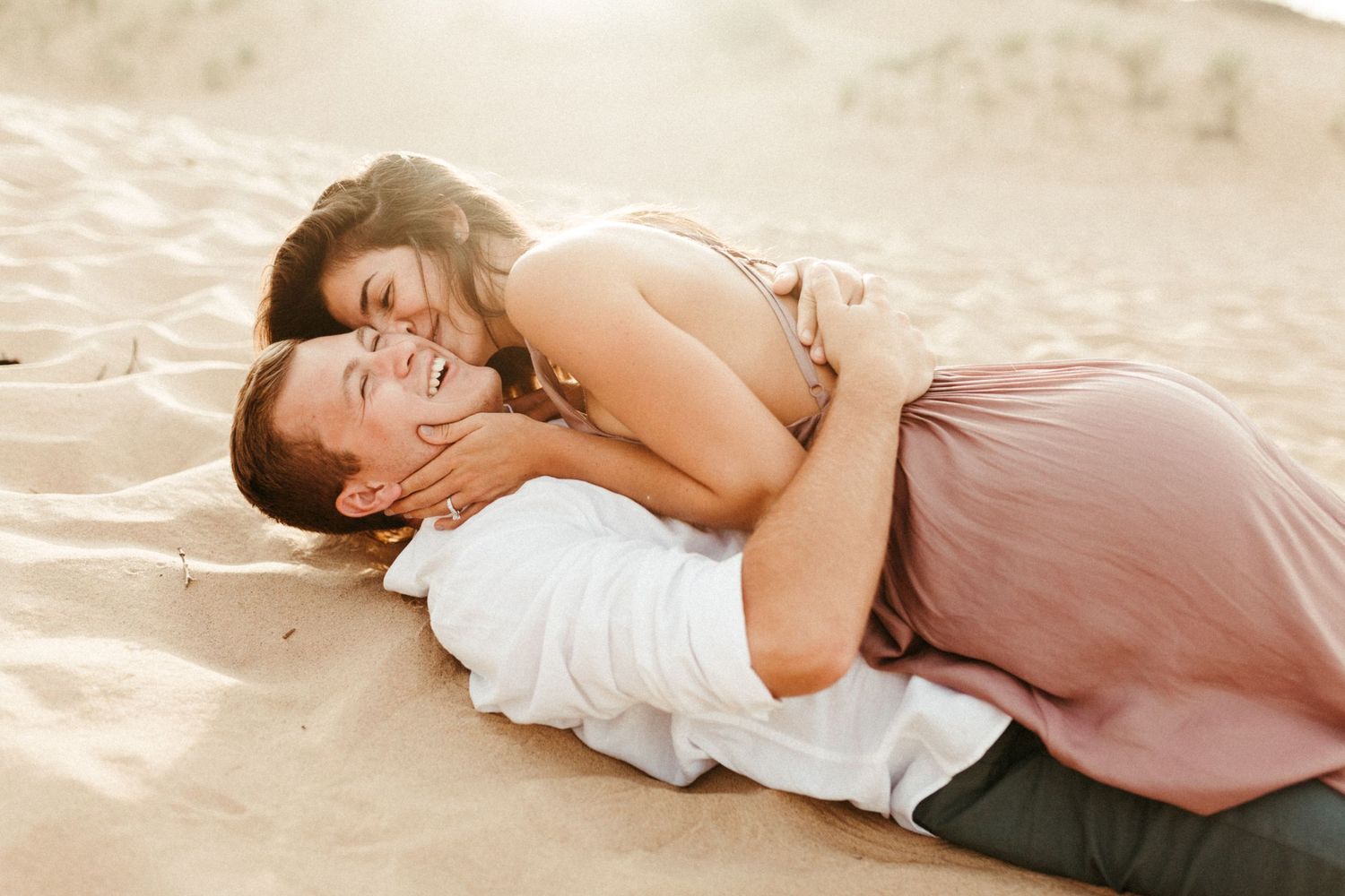 Sleeping bear dunes engagement photos, Northern Michigan wedding photographer