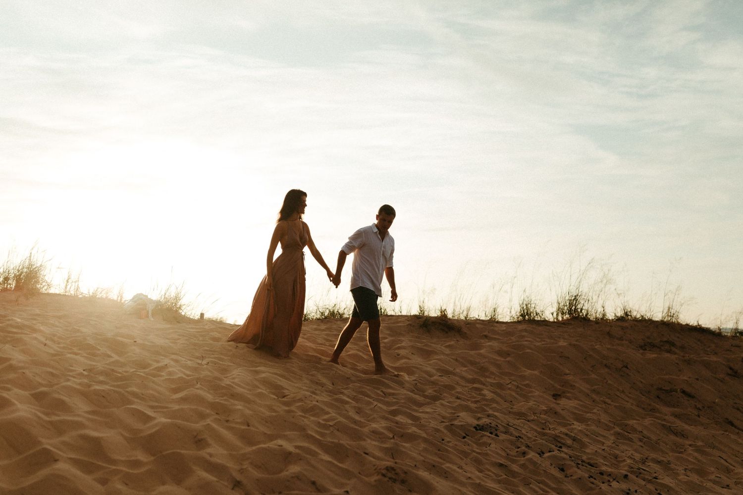 Sleeping bear dunes engagement photos, Northern Michigan wedding photographer