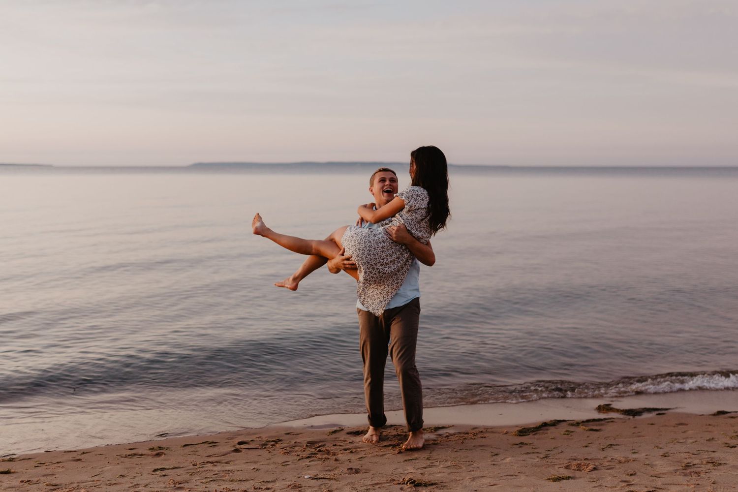 Sleeping bear dunes engagement photos, Northern Michigan wedding photographer