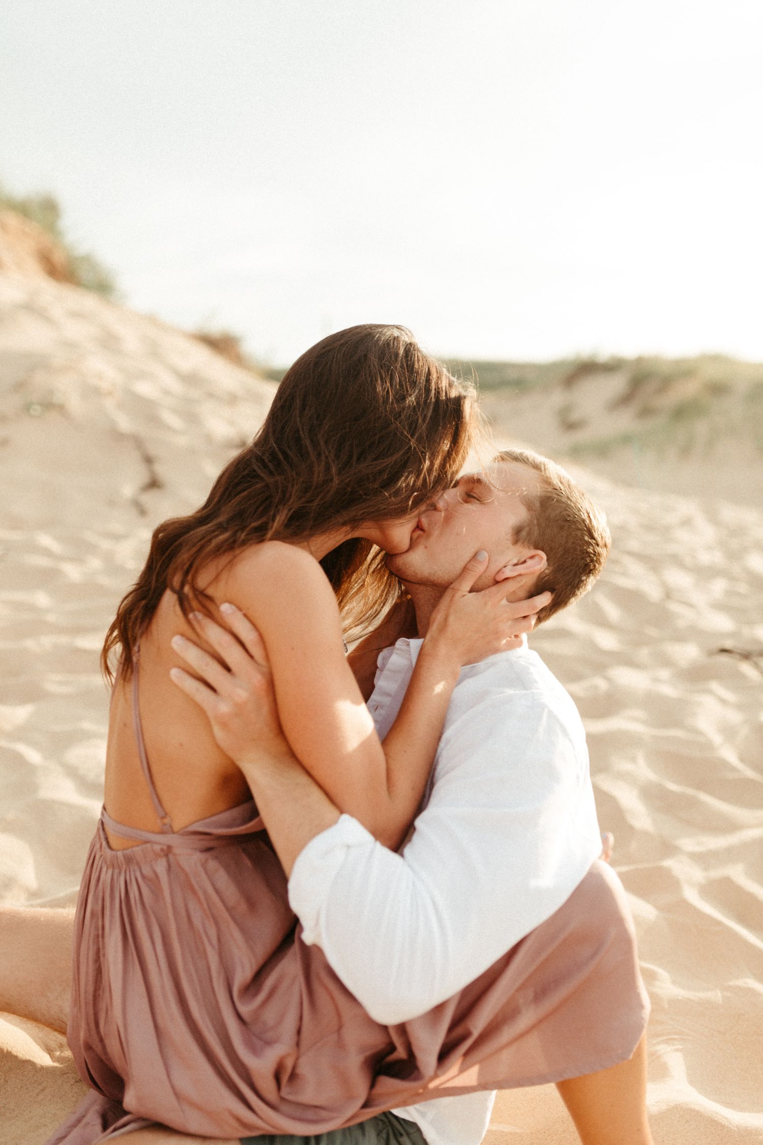 Sleeping bear dunes engagement photos, Northern Michigan wedding photographer