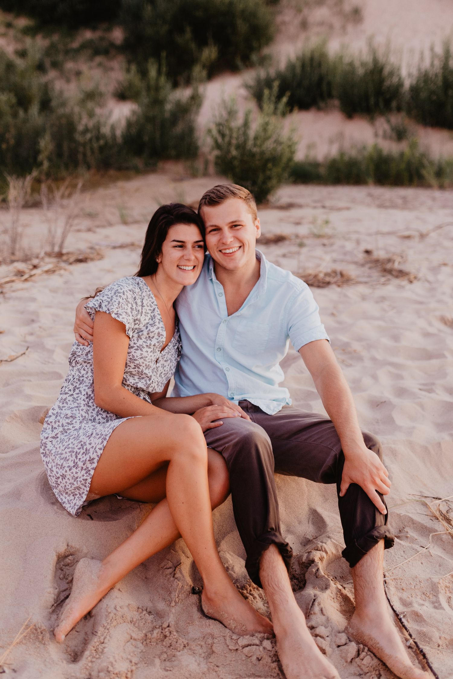 Sleeping bear dunes engagement photos, Northern Michigan wedding photographer