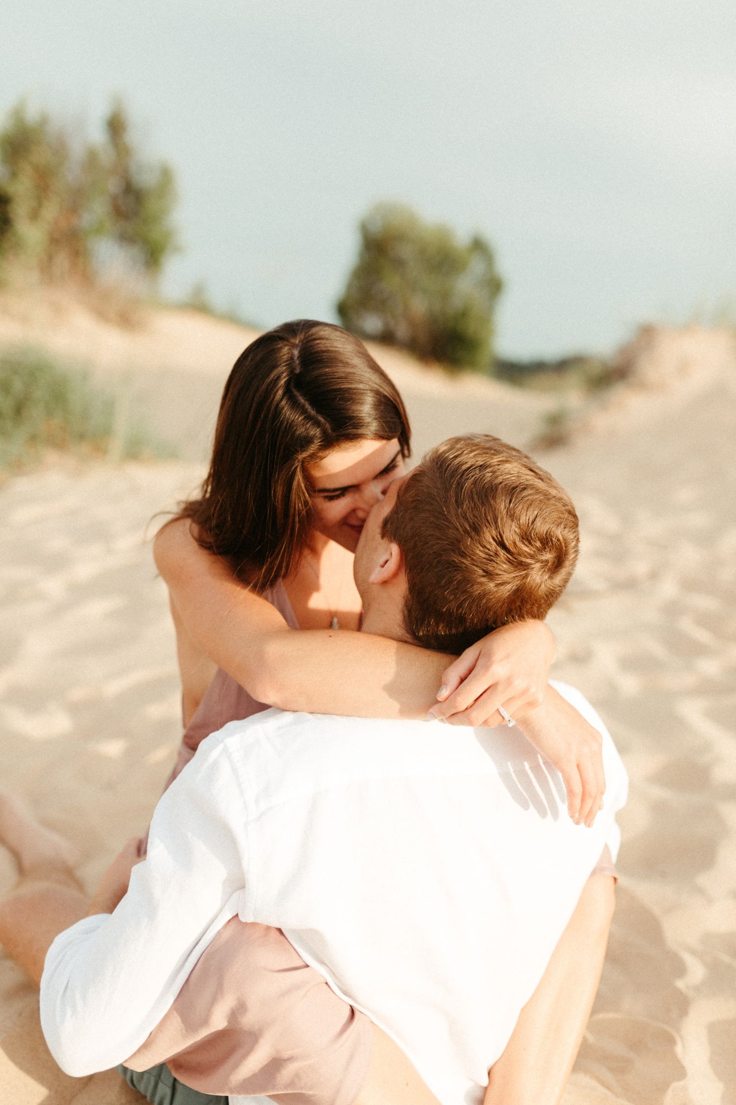 Sleeping bear dunes engagement photos, Northern Michigan wedding photographer