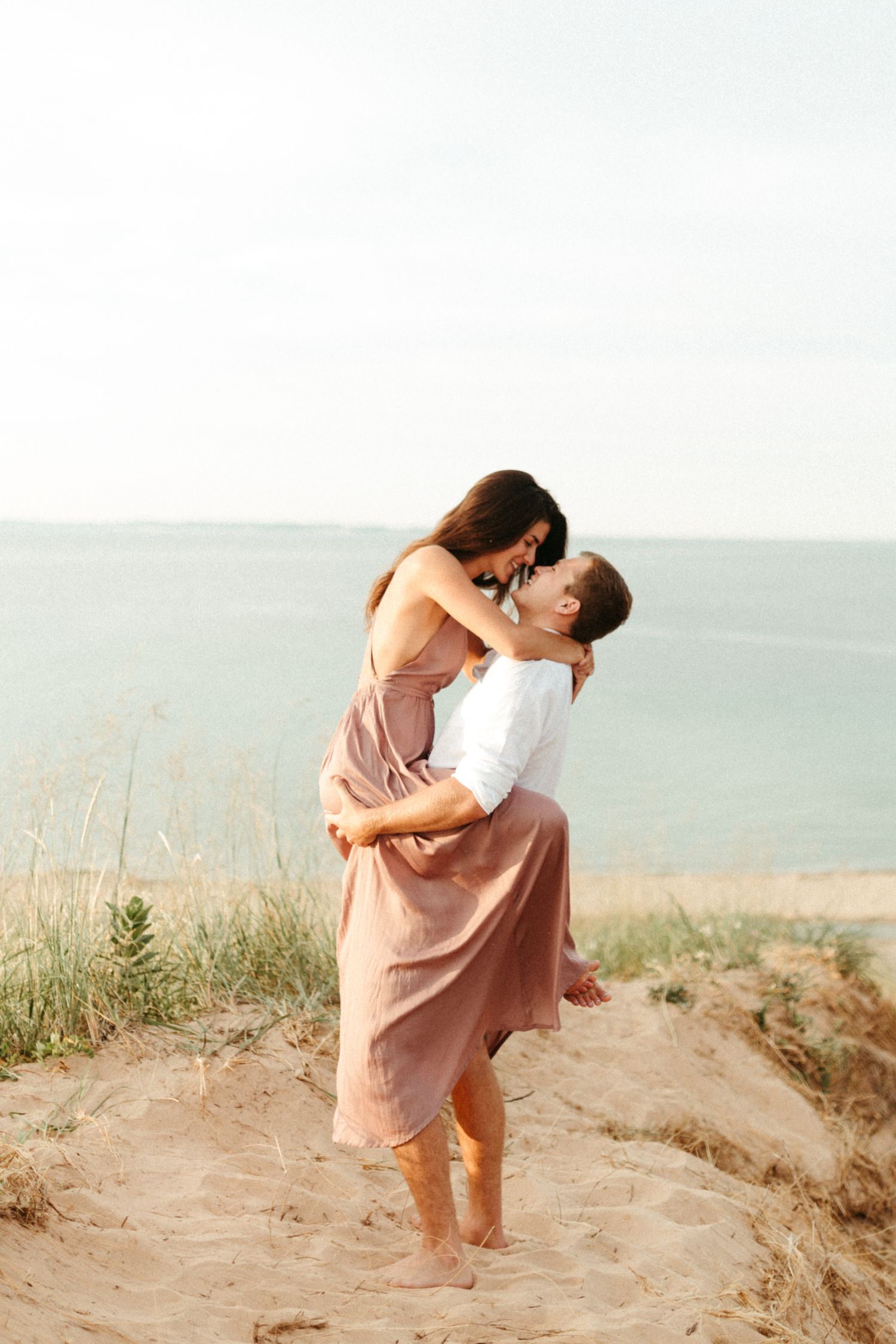 Sleeping bear dunes engagement photos, Northern Michigan wedding photographer