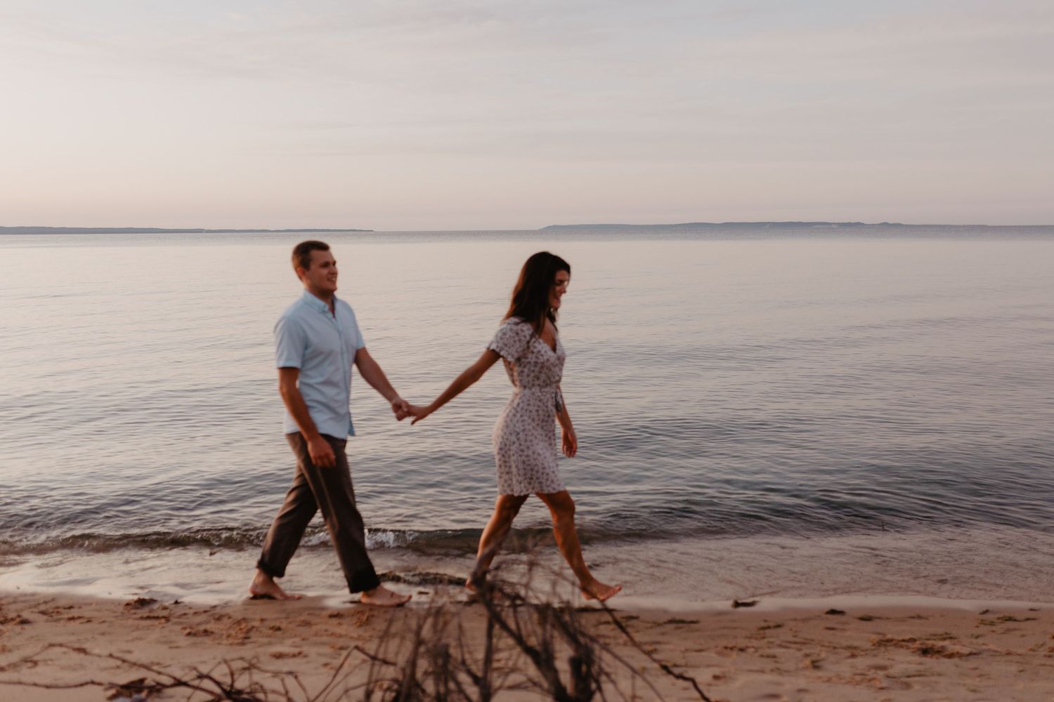 Sleeping bear dunes engagement photos, Northern Michigan wedding photographer