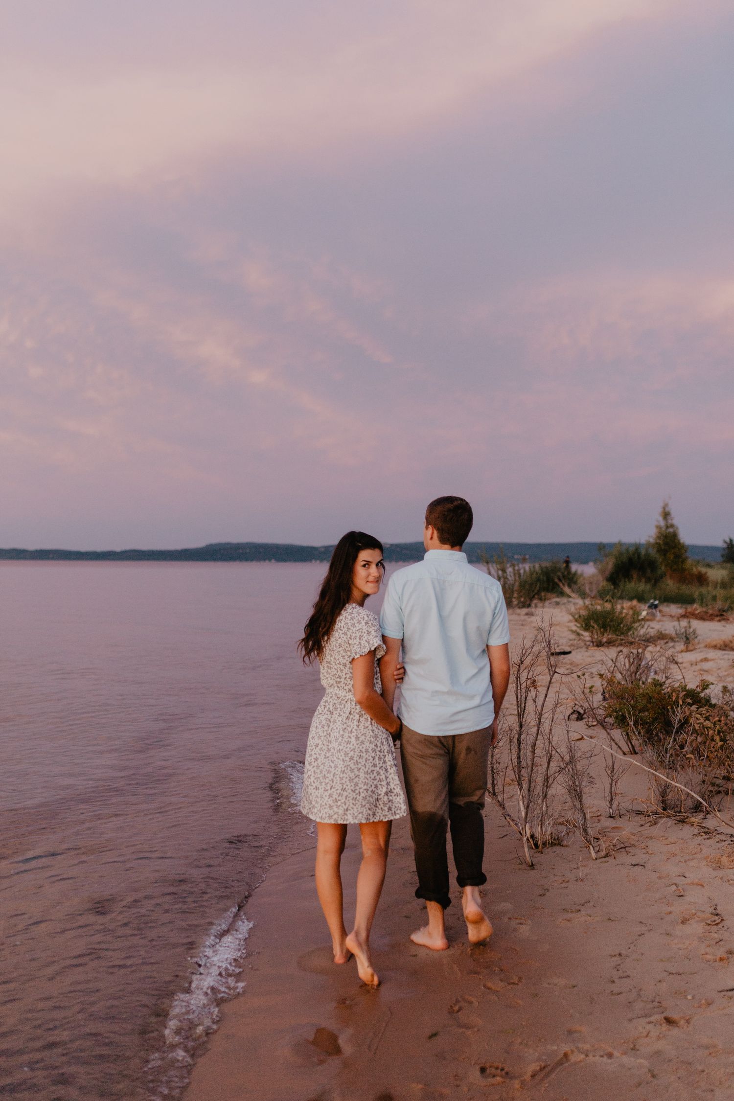 Sleeping bear dunes engagement photos, Northern Michigan wedding photographer