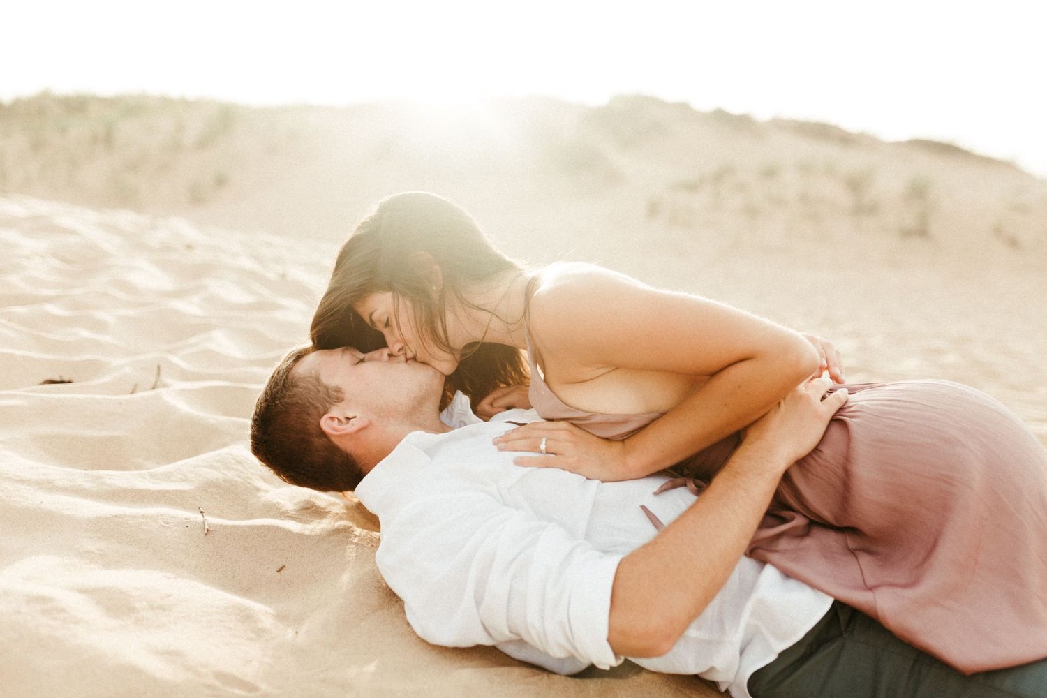 Sleeping bear dunes engagement photos, Northern Michigan wedding photographer