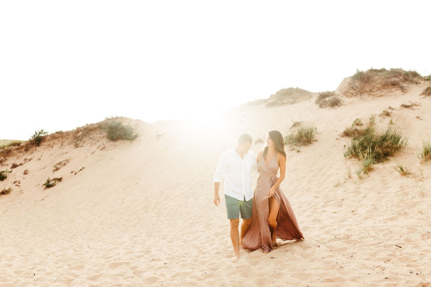 Sleeping bear dunes engagement photos, Northern Michigan wedding photographer