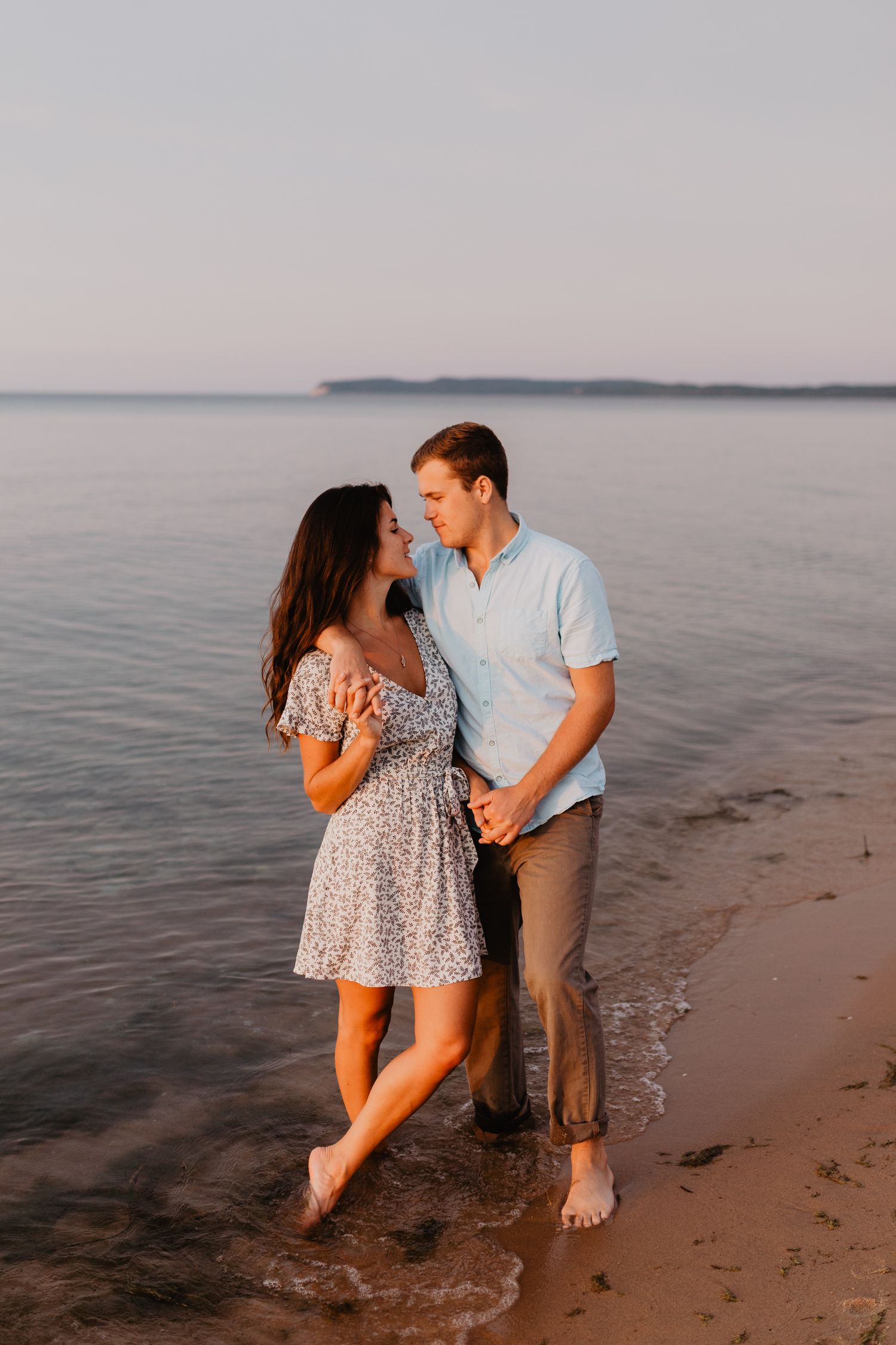 Sleeping bear dunes engagement photos, Northern Michigan wedding photographer