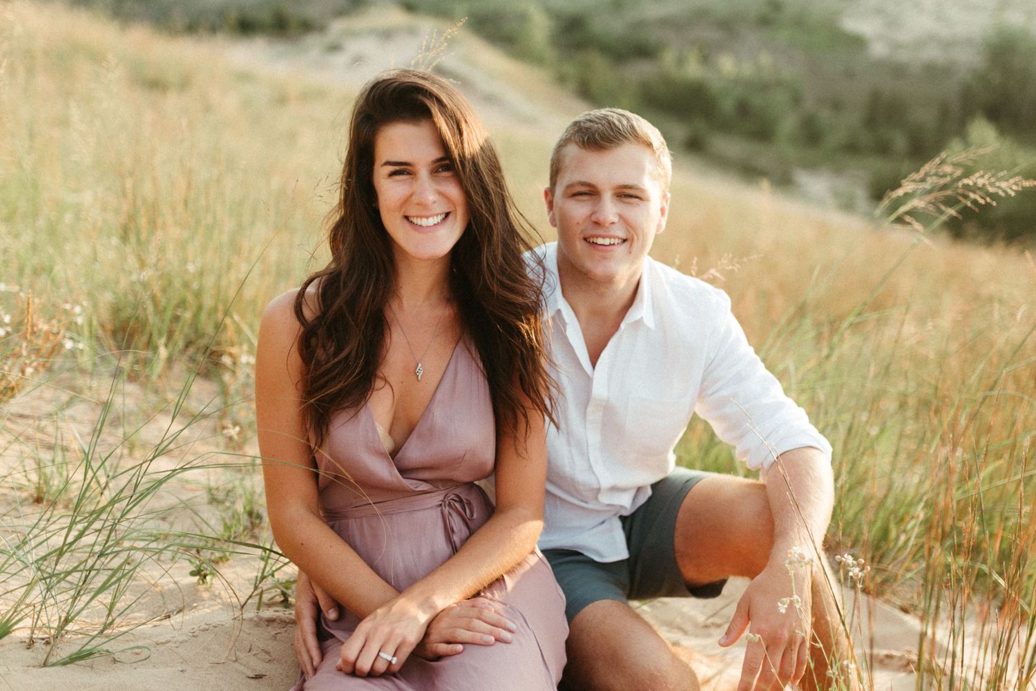 Sleeping bear dunes engagement photos, Northern Michigan wedding photographer