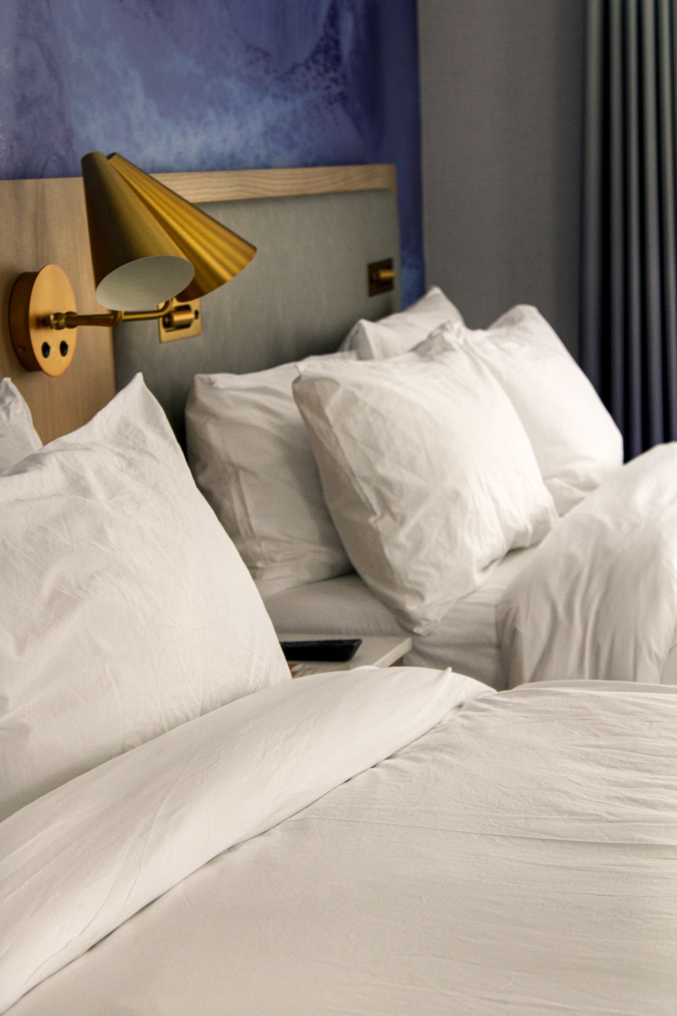 Luxury hotel suite with two queen beds at Iris Hotel Boston