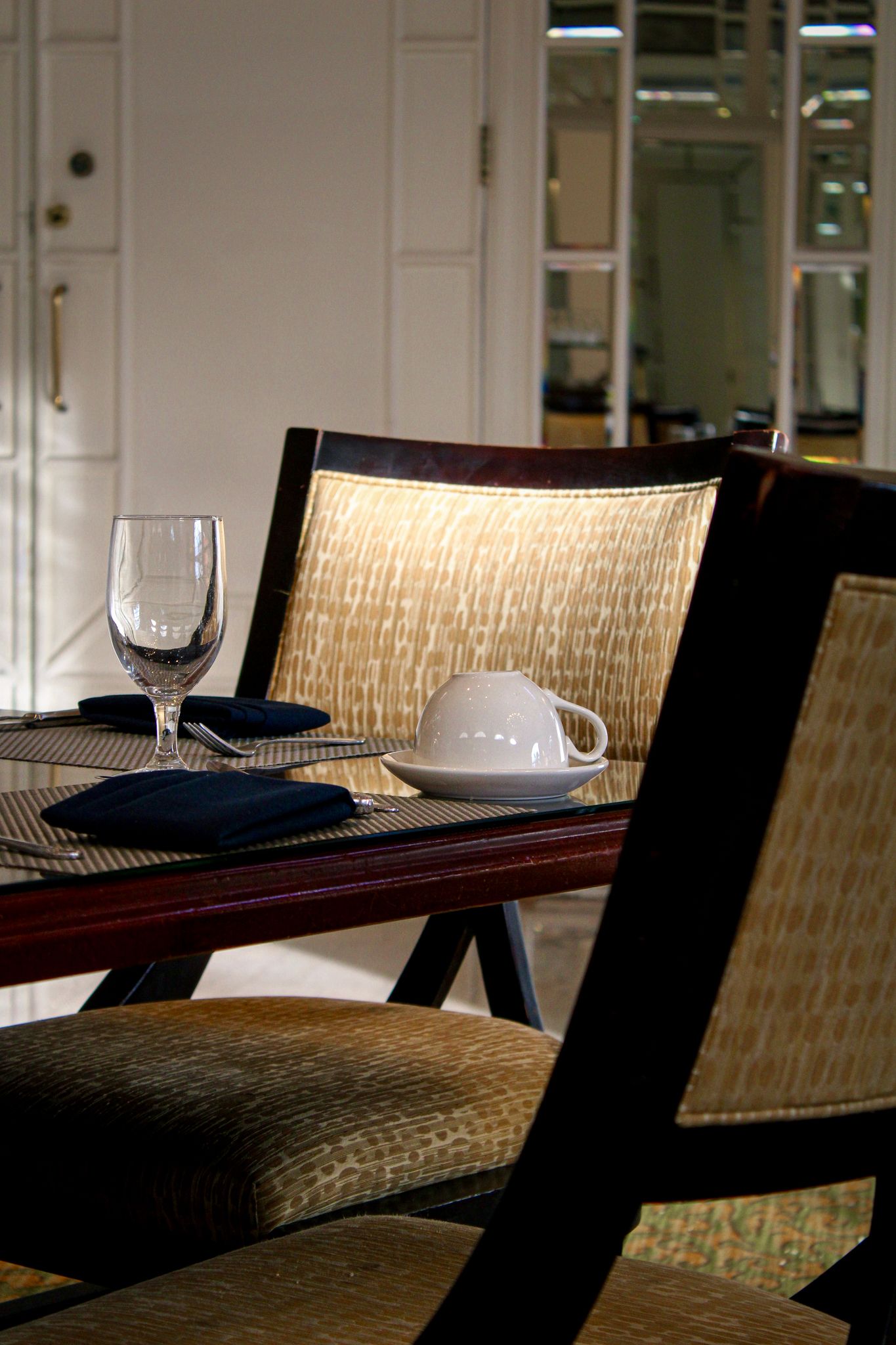 Dining room at Robert’s Restaurant & Terrace inside Omni Shoreham Hotel in Washington, D.C
