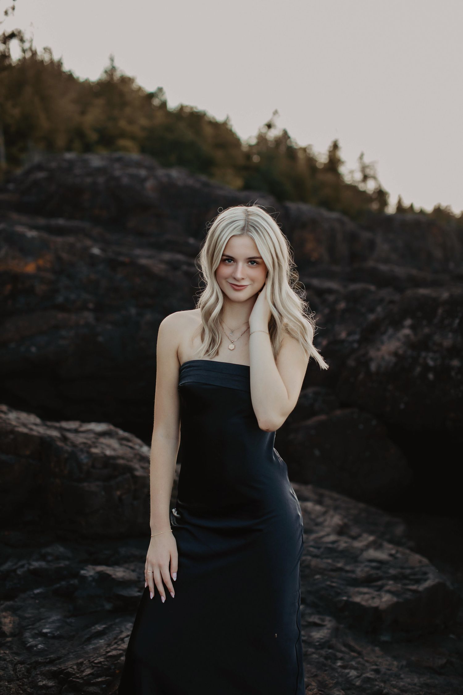 high school senior portraits girl black rocks, moody Marquette mi, Escanaba, NYC, Green Bay the best senior photographer