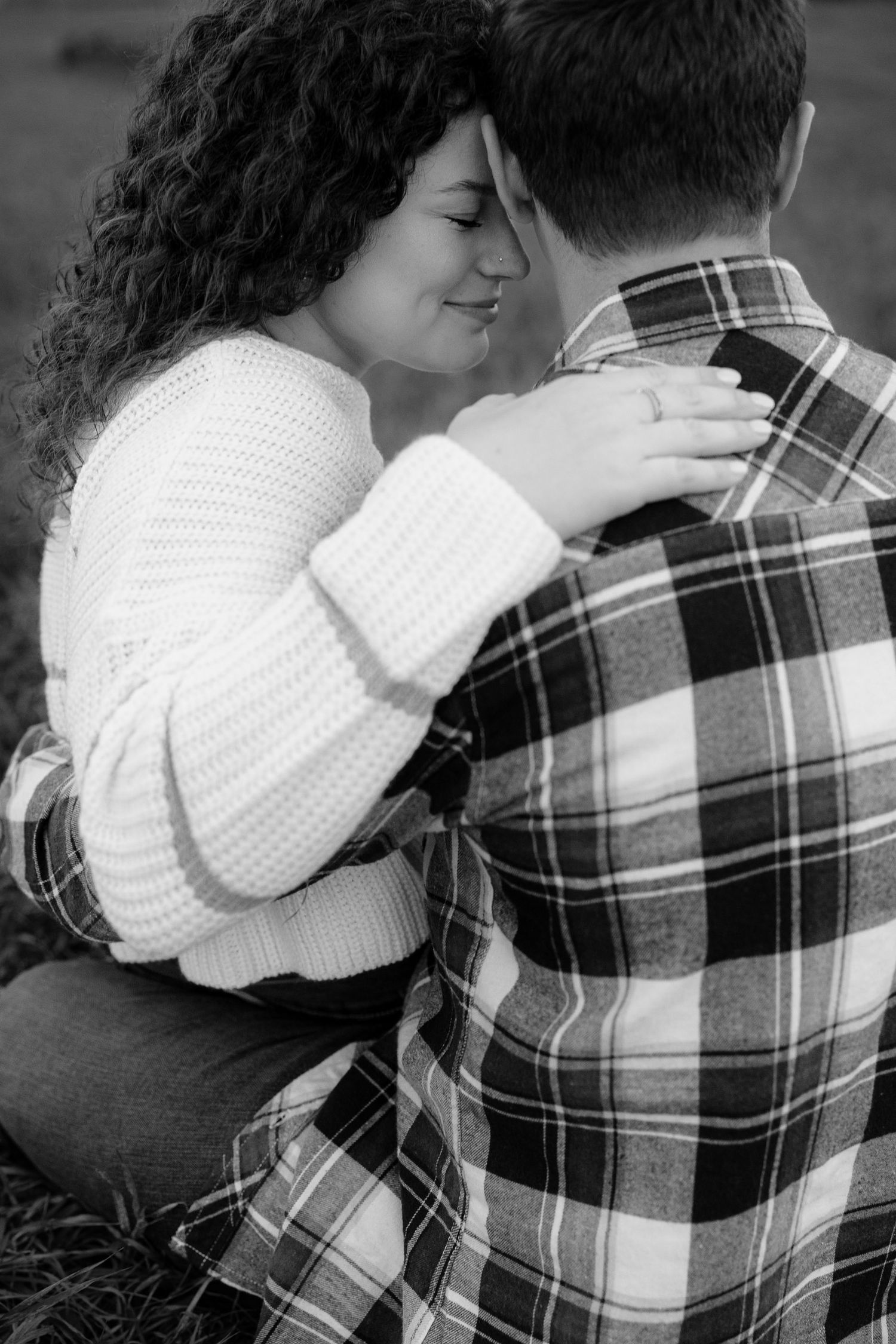 Intimate engagement shoot in Escanaba, Michigan.