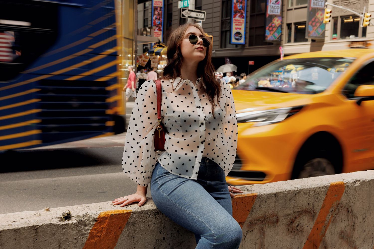 High school senior portraits in time square in NYC posing ideas for street shooting. NYC senior portrait photographer.  Marquette, Michigan,