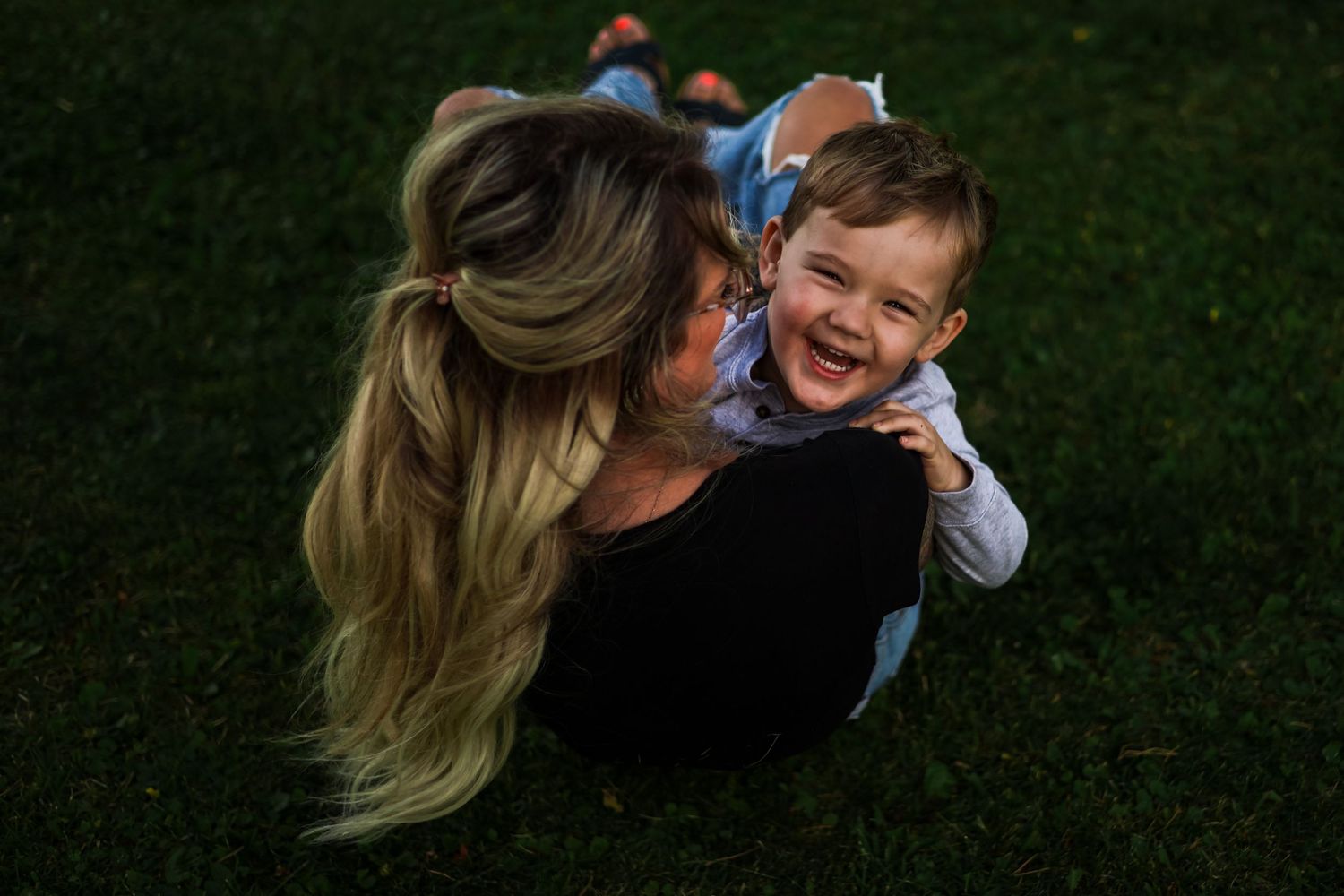 Mother and son