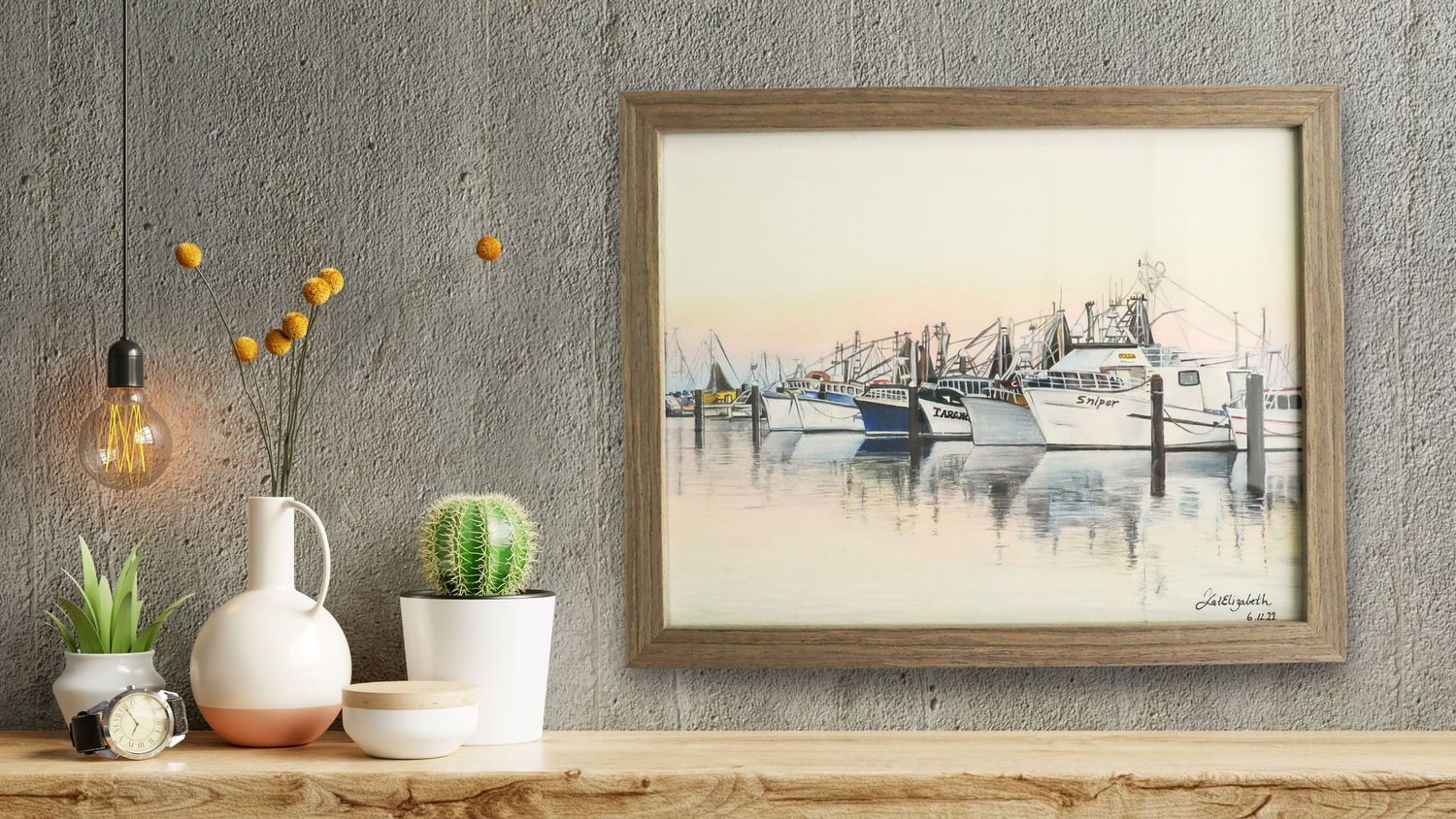 Completed artwork by landscape and wildlife artist, Katelizabeth.