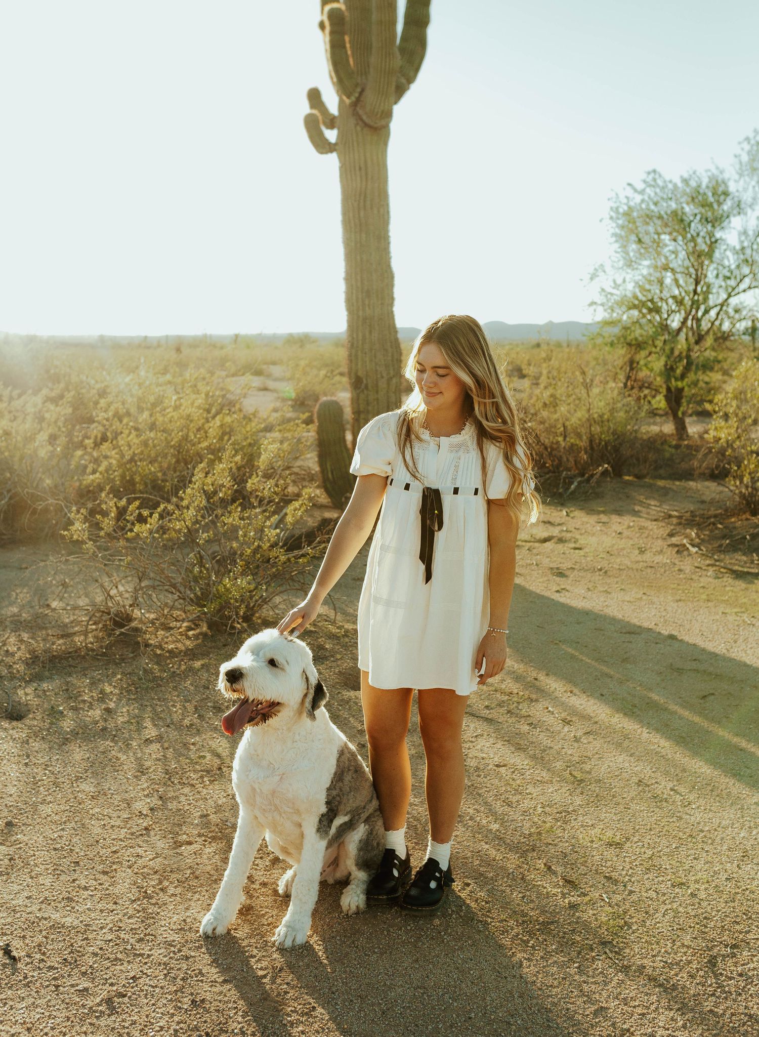 Arizona Desert Senior Photos Portraits Golden hour