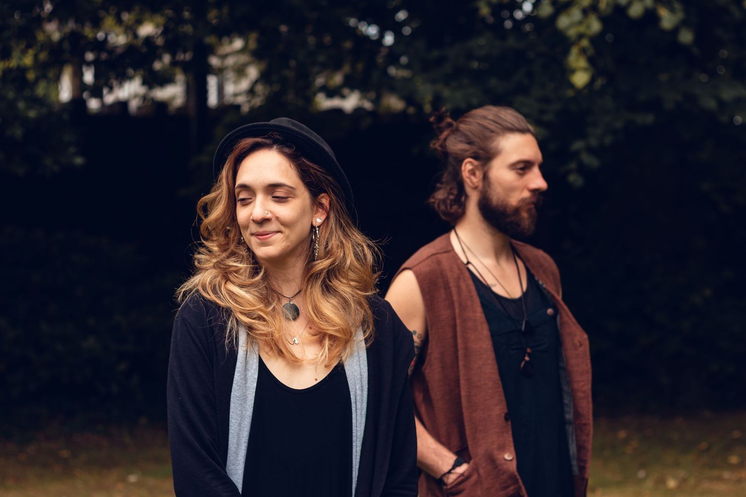 Romantic outdoor couple session in Galway with natural scenery