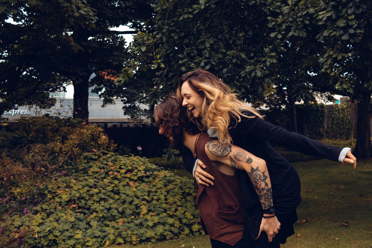 Couple photographed in a natural outdoor setting in Galway