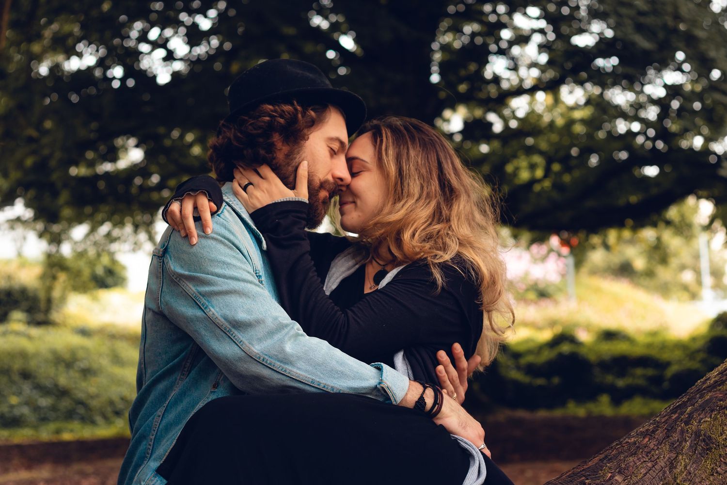 Couple enjoying an outdoor photoshoot in Galway