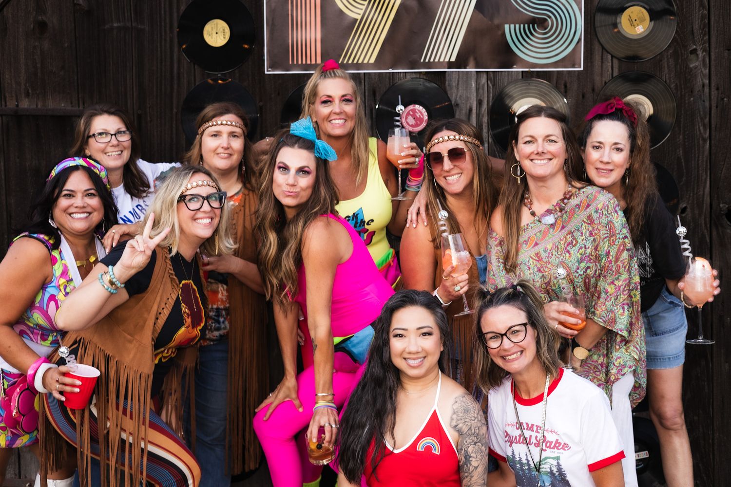 The girls got together for a fun group shot at a birthday party in photo by incredible photographer smc shots.