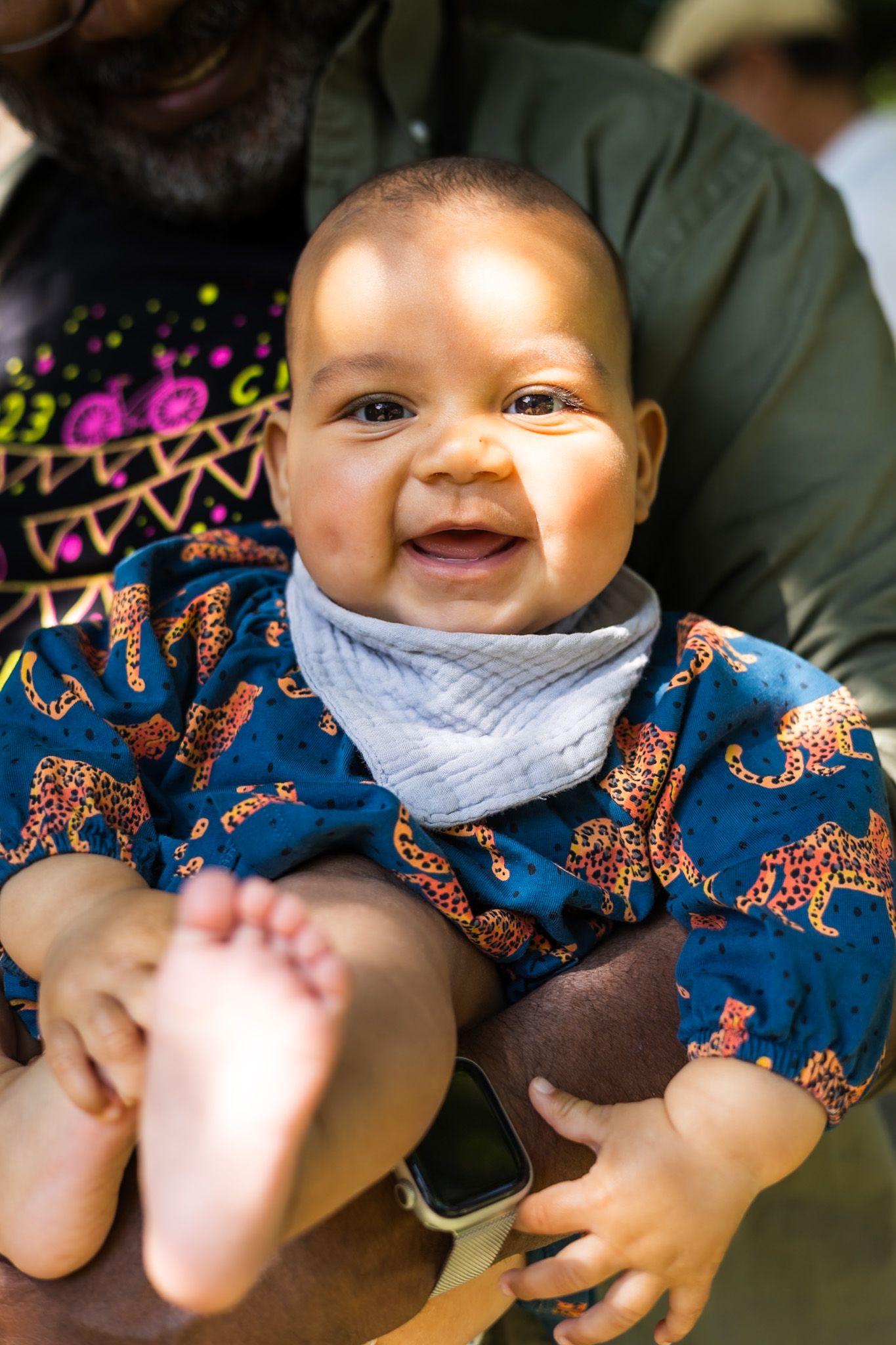 A happy baby in west Sonoma county at the party by smc shots