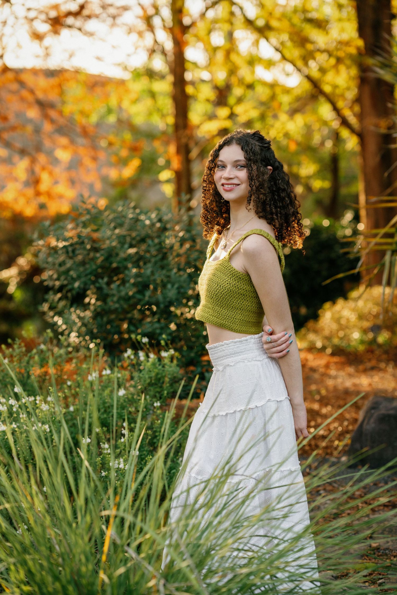 Raleigh North Carolina High School Senior Photographer at JC Raulston Arboretum