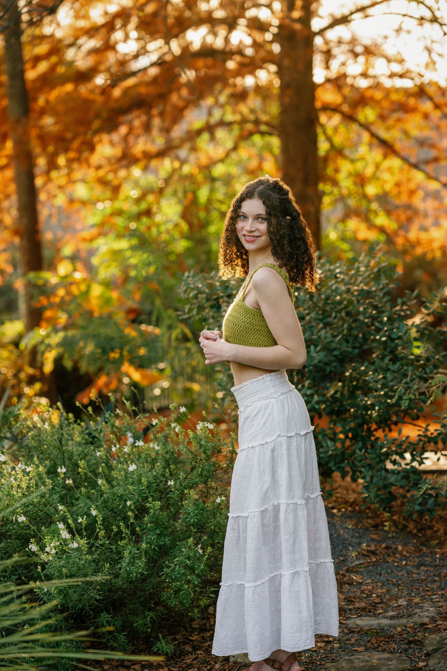 Raleigh North Carolina High School Senior Photographer at JC Raulston Arboretum