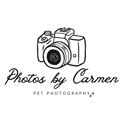 photos by carmen pet photography in Raleigh NC logo