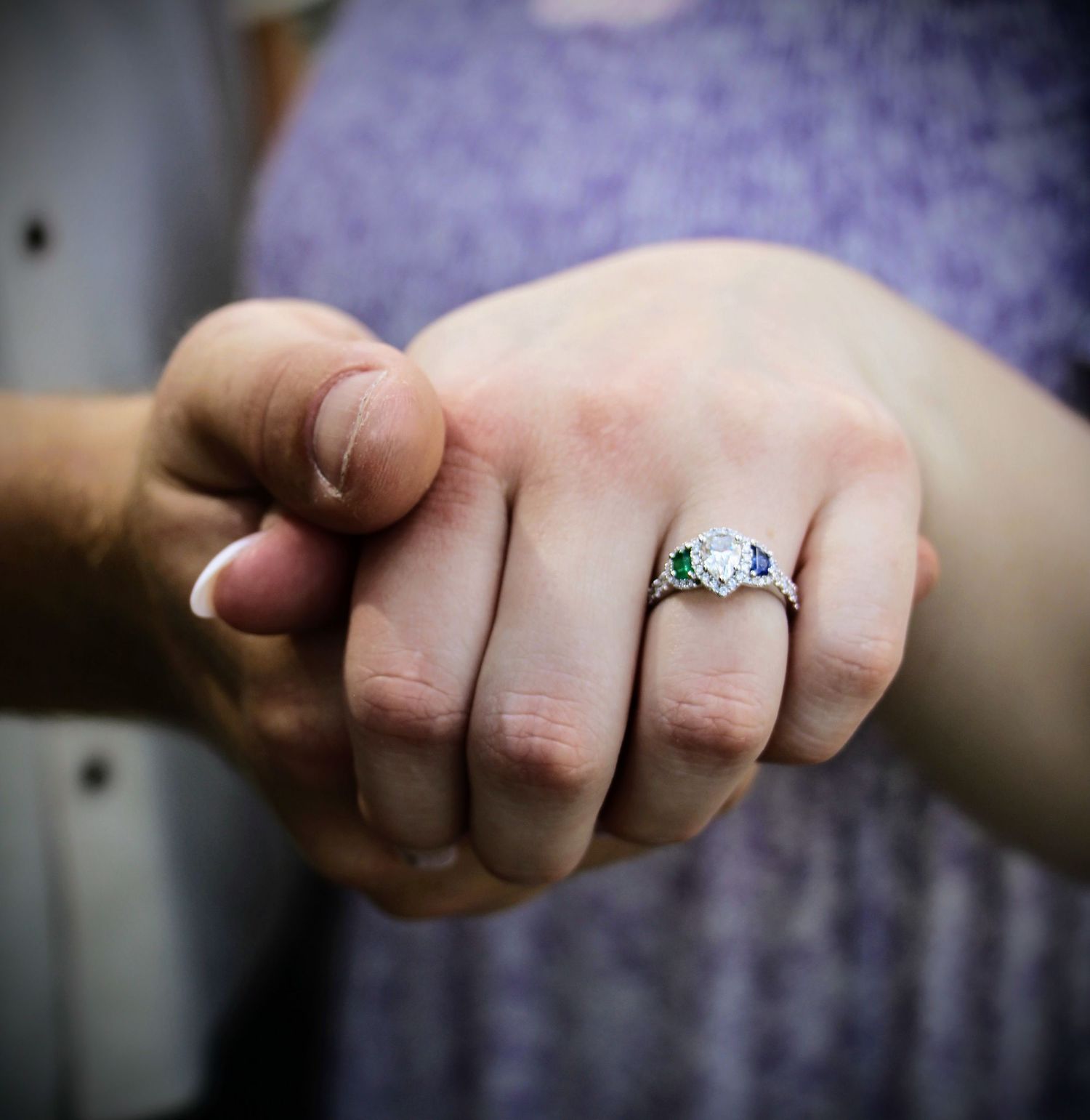New Kent Engagement- Close-up of the ring.