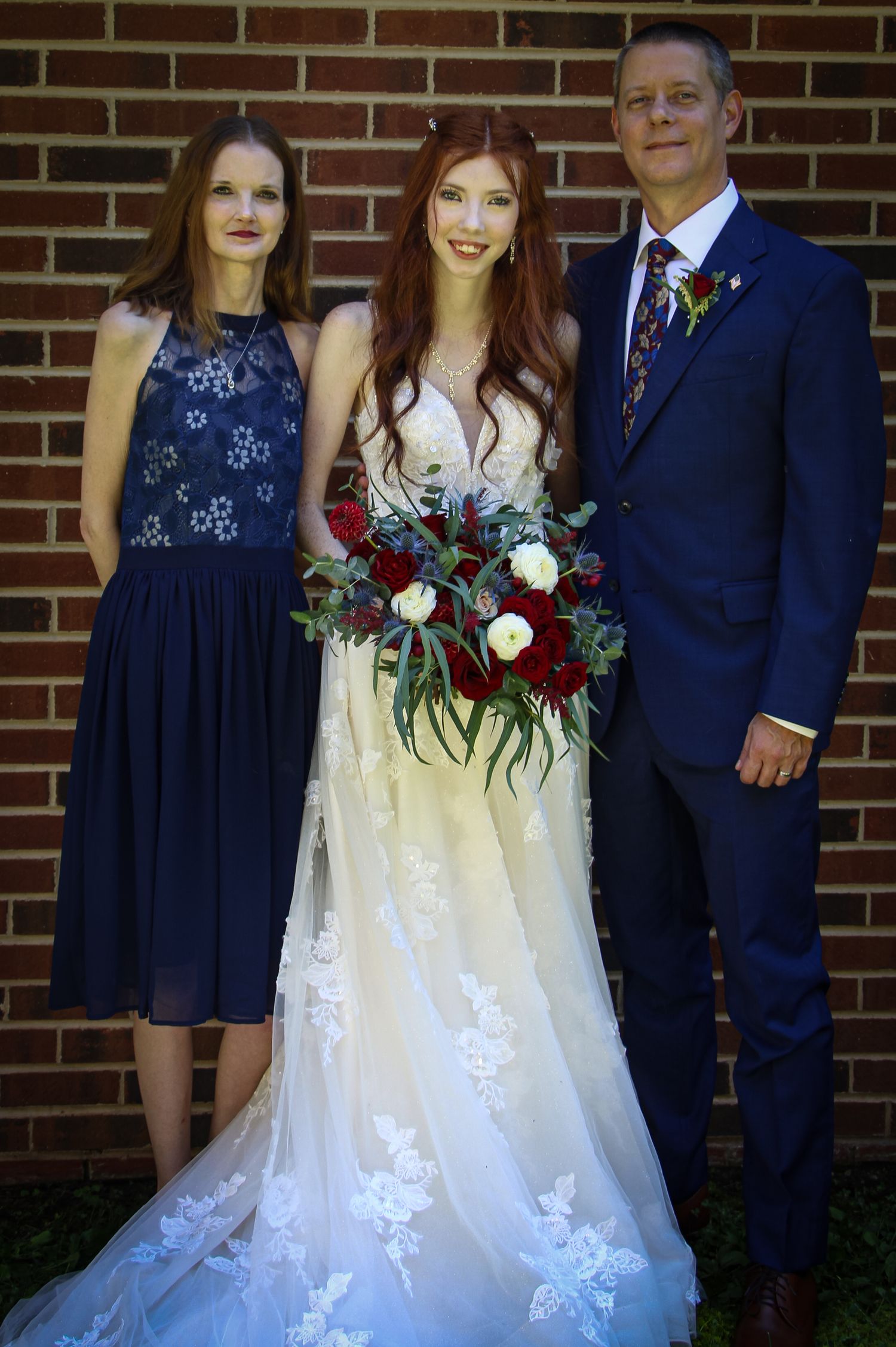 Goochland, VA Wedding- The bride and her parents.