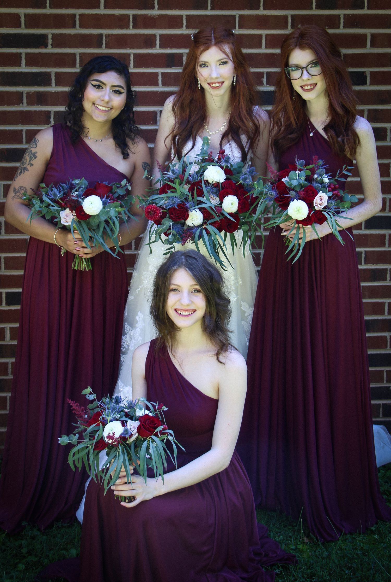 Goochland, VA Wedding- The bride and her bridal party.