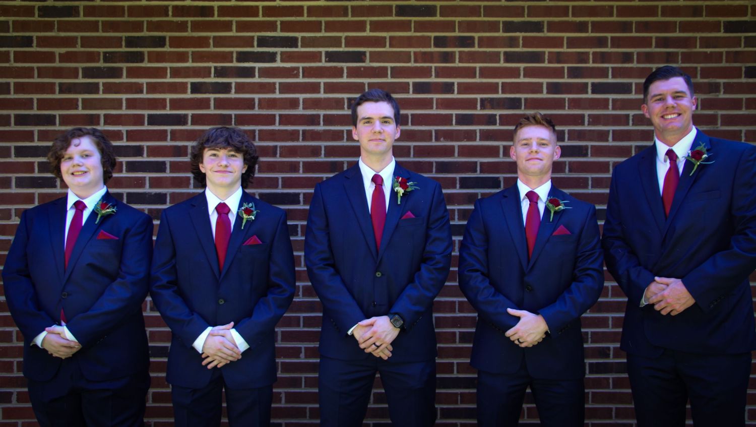 Goochland, VA Wedding- The groom and his groomsmen.