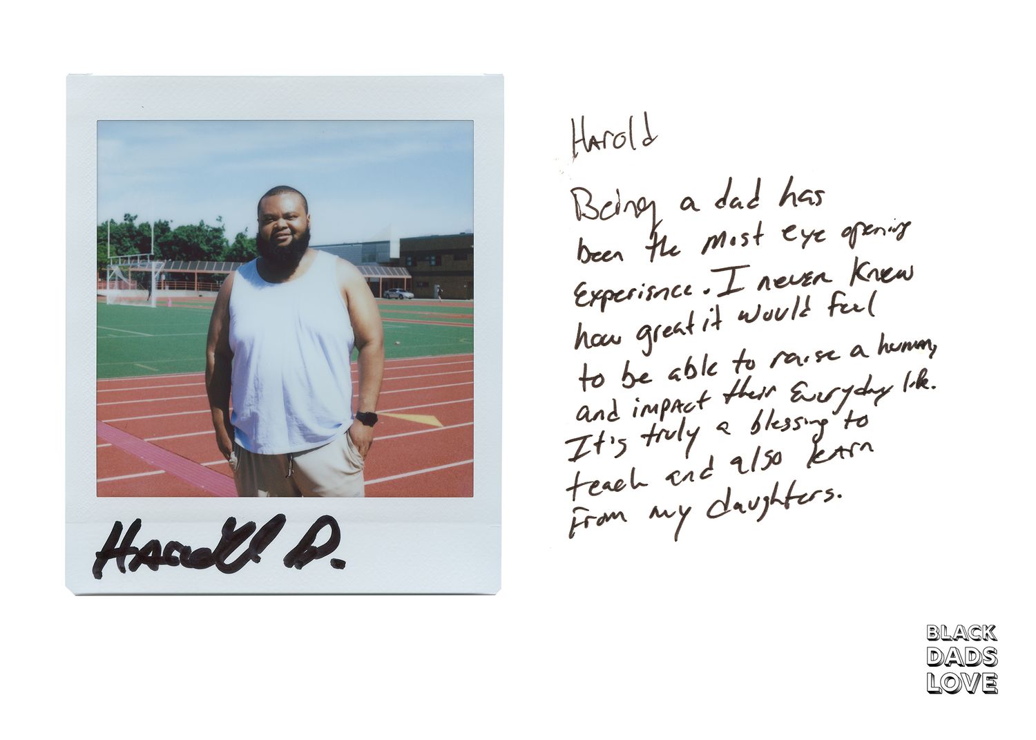 Collection of photos showing handwriting notes and track and field athlete preparing for competition at a sports stadium.