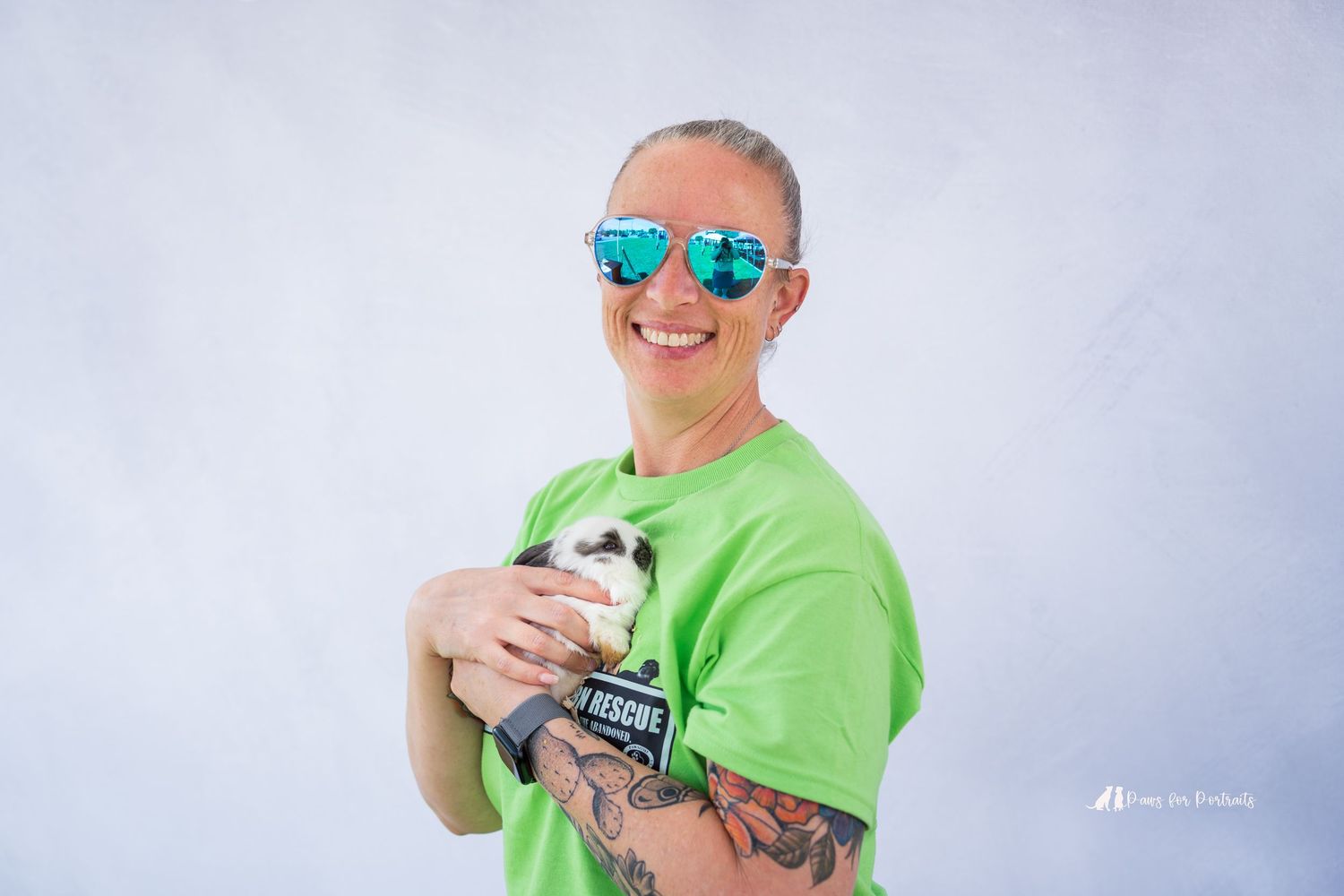 Adopted bunny through Pawesome Southern Rescue petsmart adoption event in Warner Robins, GA. Dog photography taken by paws for portraits