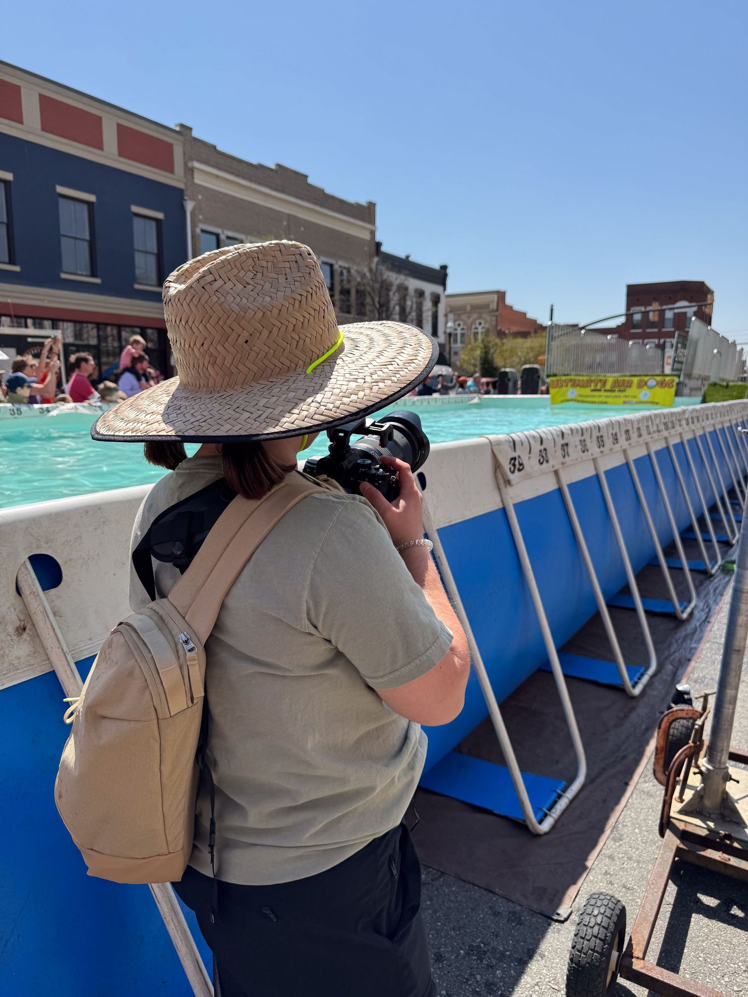Dock diving- Paws for Portraits- cherry blossom festival Macon- Ashley Summerville