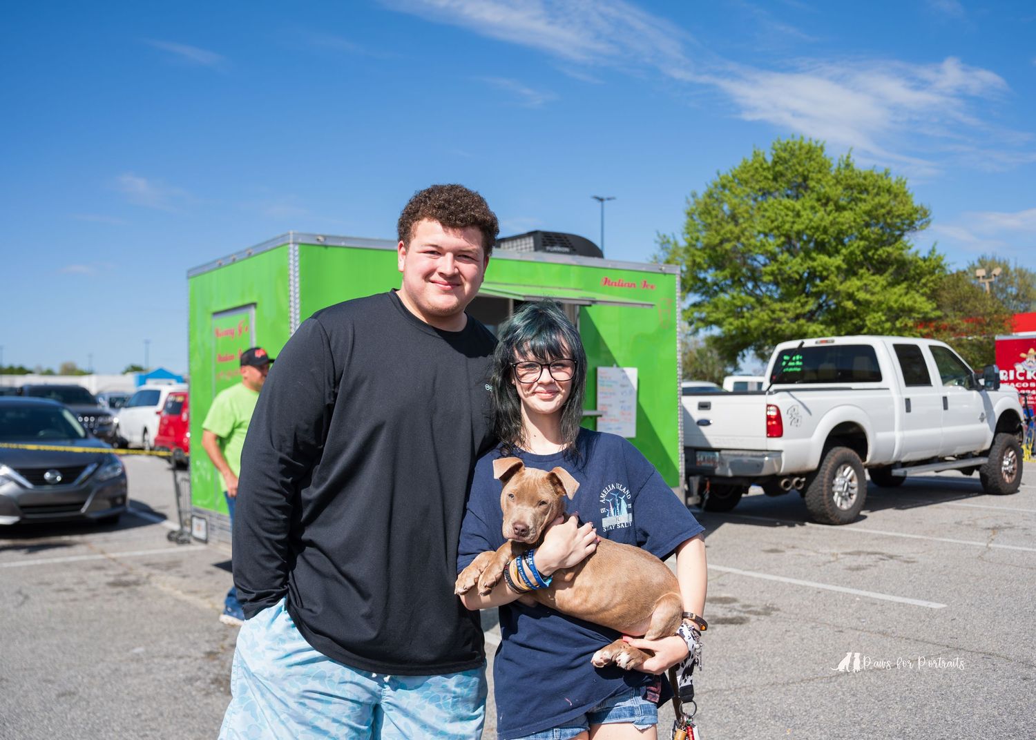 Adopted dog through Pawesome Southern Rescue petsmart adoption event in Warner Robins, GA. Dog photography taken by paws for portraits