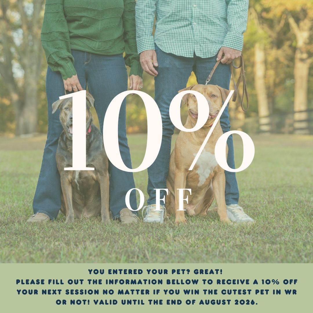 Paws for Portraits discount code for Warner Robins Georgia cutest dog contest.