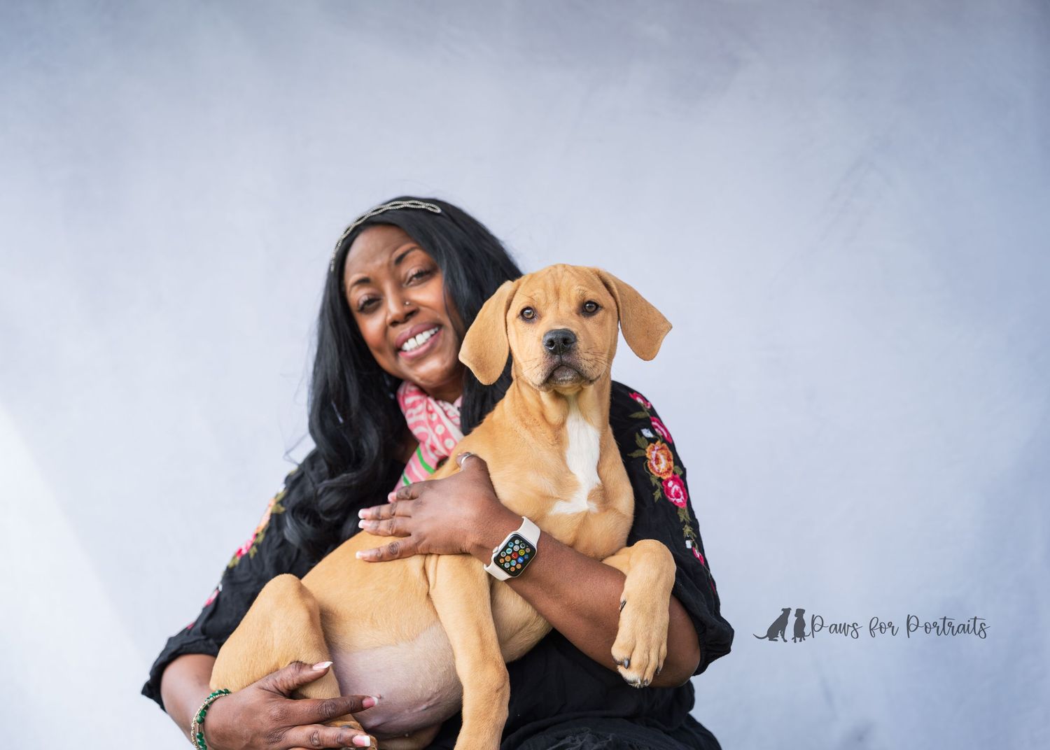 Adopted dog through Pawesome Southern Rescue petsmart adoption event in Warner Robins, GA. Dog photography taken by paws for portraits