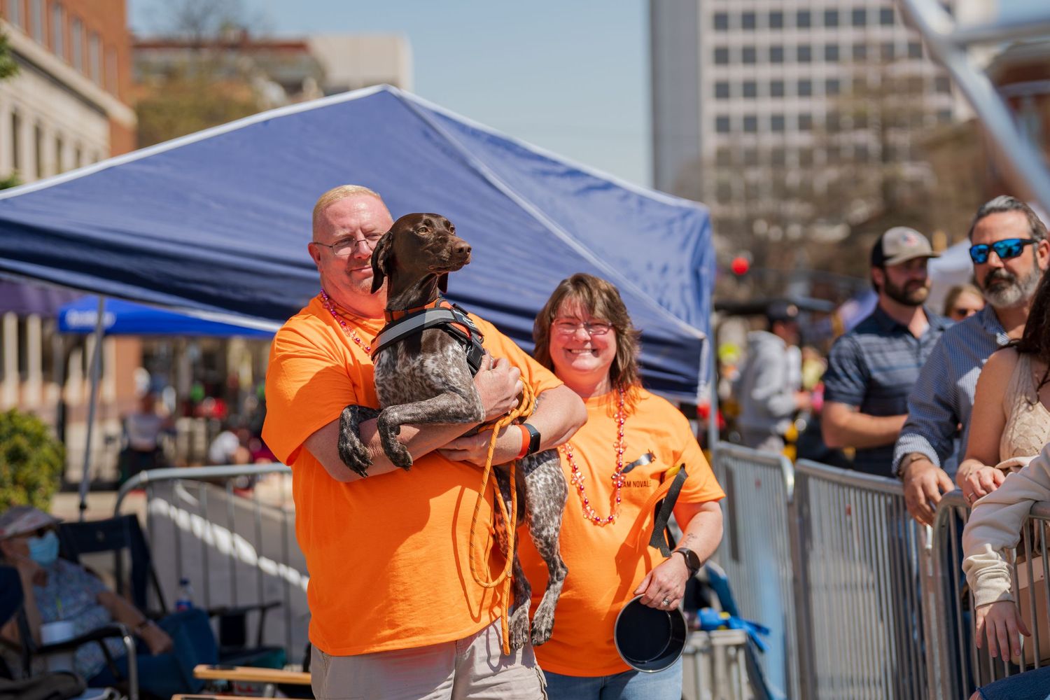 Dock diving- Paws for Portraits- cherry blossom festival Macon