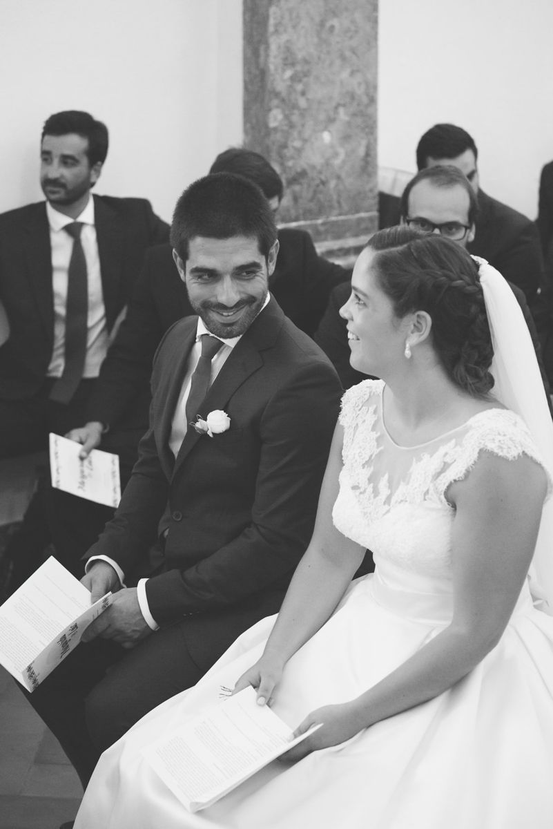 Reportagem de casamento na Herdade da Agolada de Cima - momento na igreja