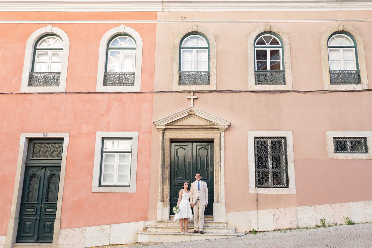 Reportagem de casamento no Hotel da Estrela - saída da capela