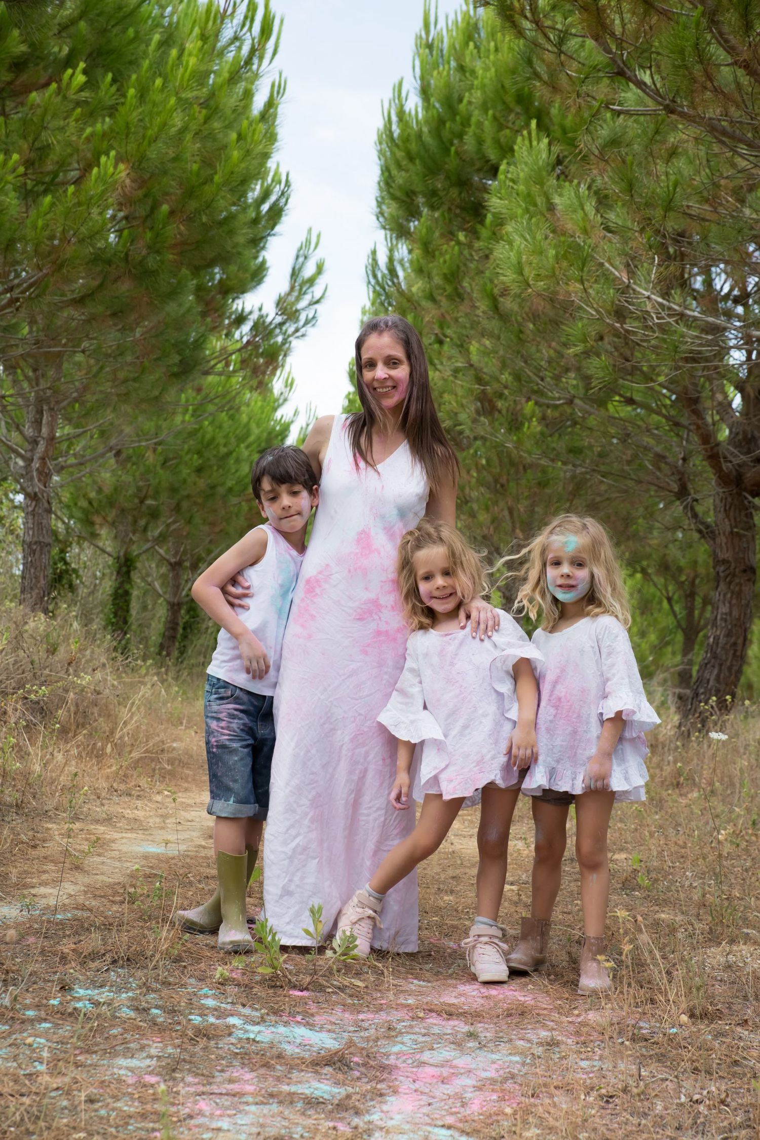 Sessão fotográfica de família em Santarém - Colour Run