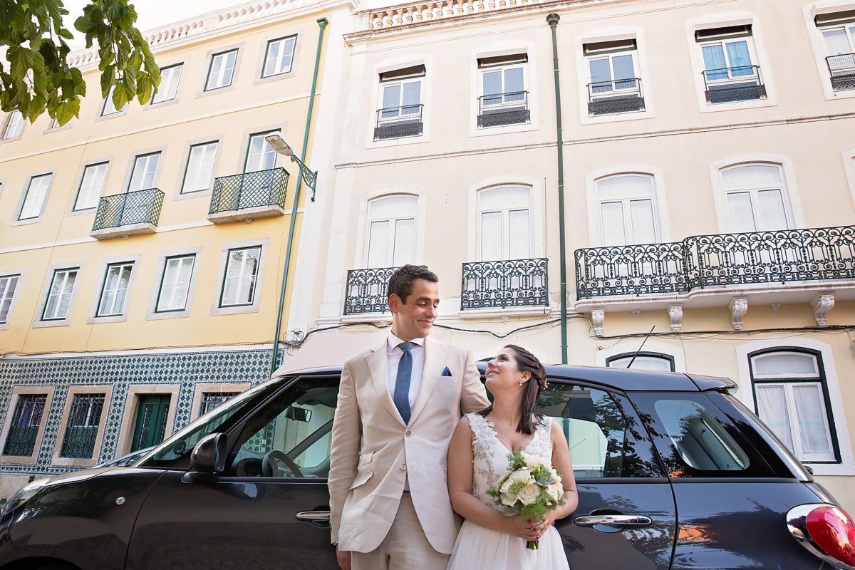 Reportagem de casamento no Hotel da Estrela - chegada dos noivos