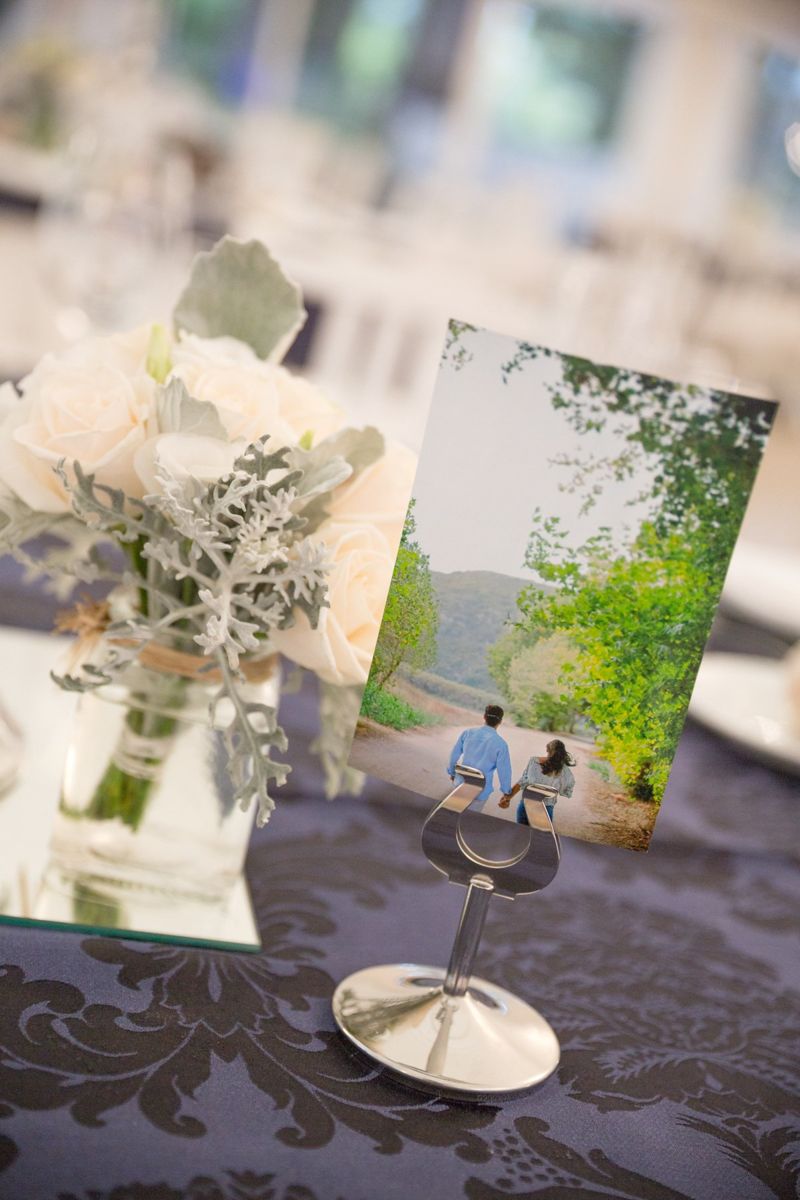Reportagem de casamento na Quinta da Serra em Sintra - detalhes das mesas